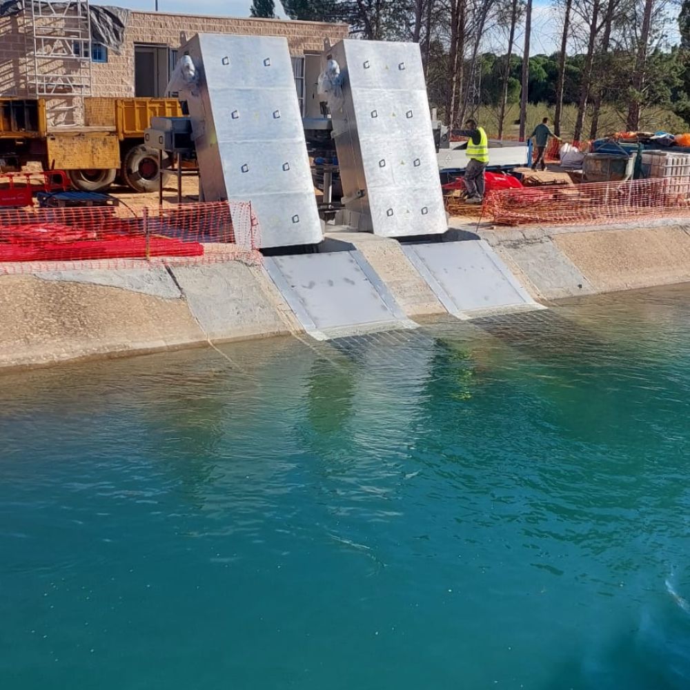 foto de trabajo en estructura metálica